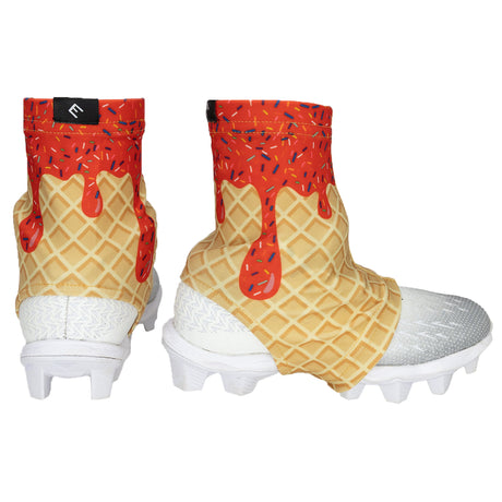 Red Ice Cream Cleat Covers (Spats) - Pro Game Sports