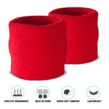 Premium Terry Cloth Cotton Wristband Pair - Pro Game Sports