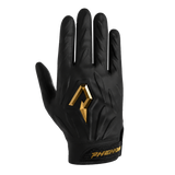 Phenom Elite Quantum Fierce Youth & Adult Padded Football Gloves - Gold Rush Black