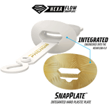 HexaFlow 4.0 SnapPlate™ Mouthguard - White Gold Rush