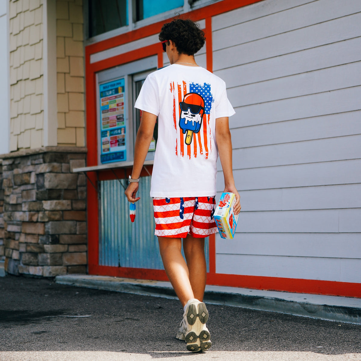 USA Flag Ice Cream Shorts