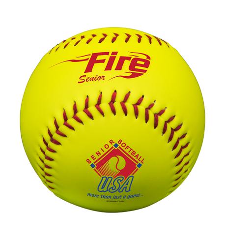Fire Senior Slowpitch Softballs - 1 Dozen - Pro Game Sports