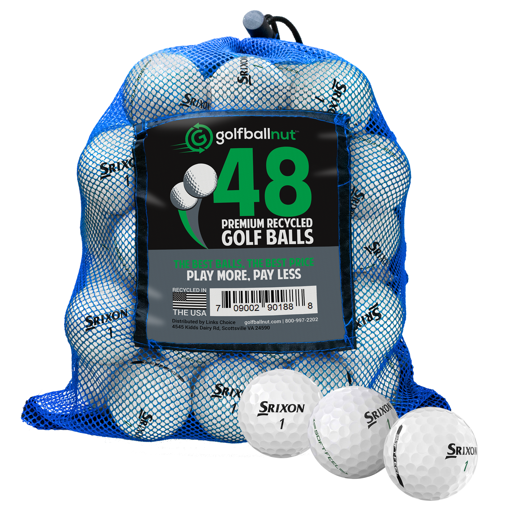 Used Srixon Mix Golf Balls - Bulk Mesh Bags