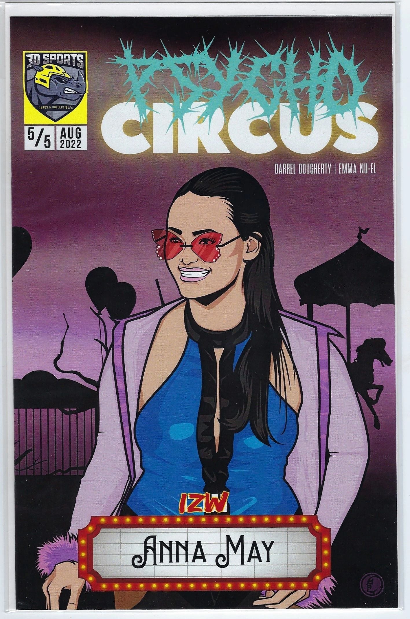 Anna May IZW Psycho Circus Comic Book Cover 5/5