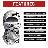 Snow Camo Balaclava Mask (Shiesty) - Pro Game Sports