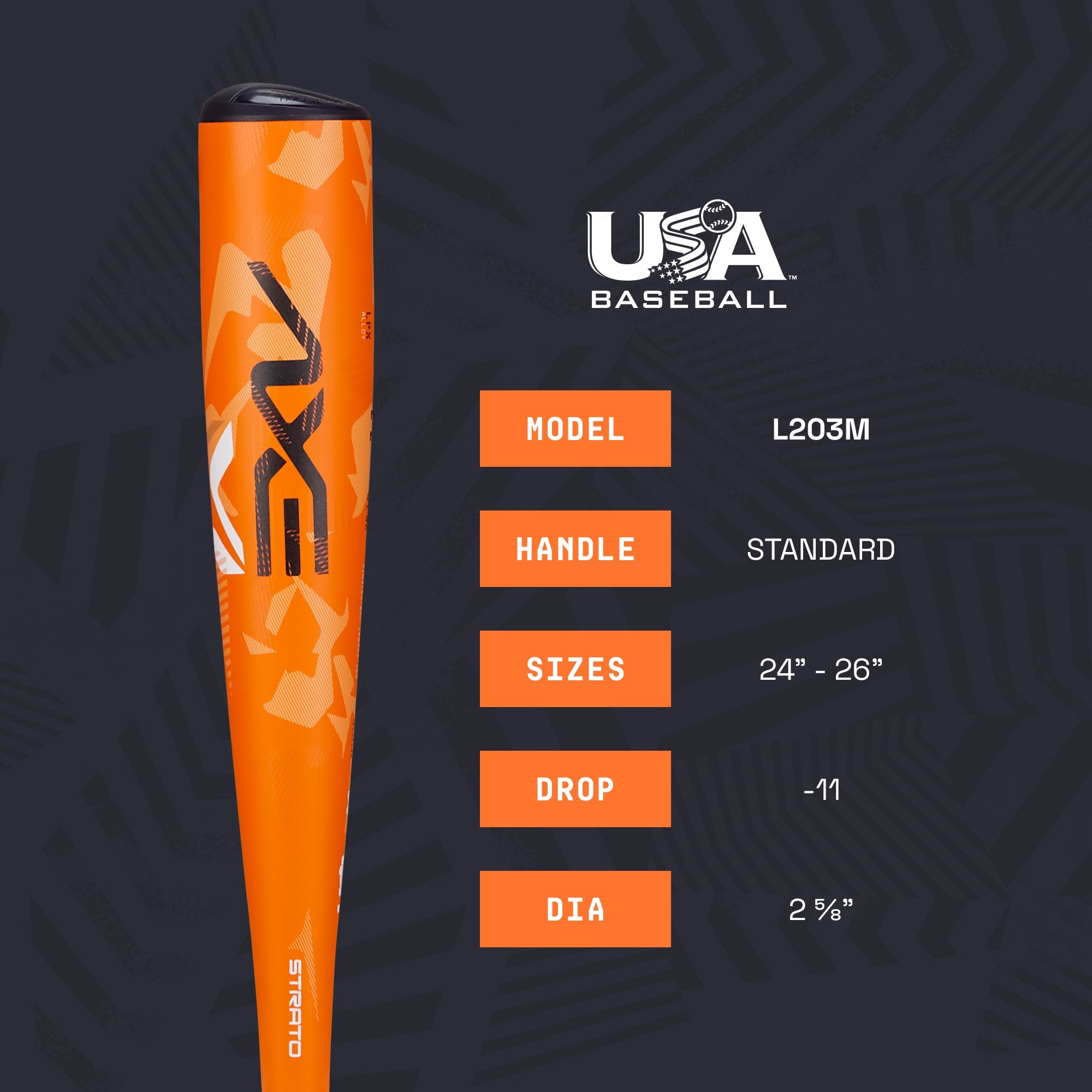 Axe Strato USA Tee Ball Bat -11 (Use w/ Tee Balls Only)