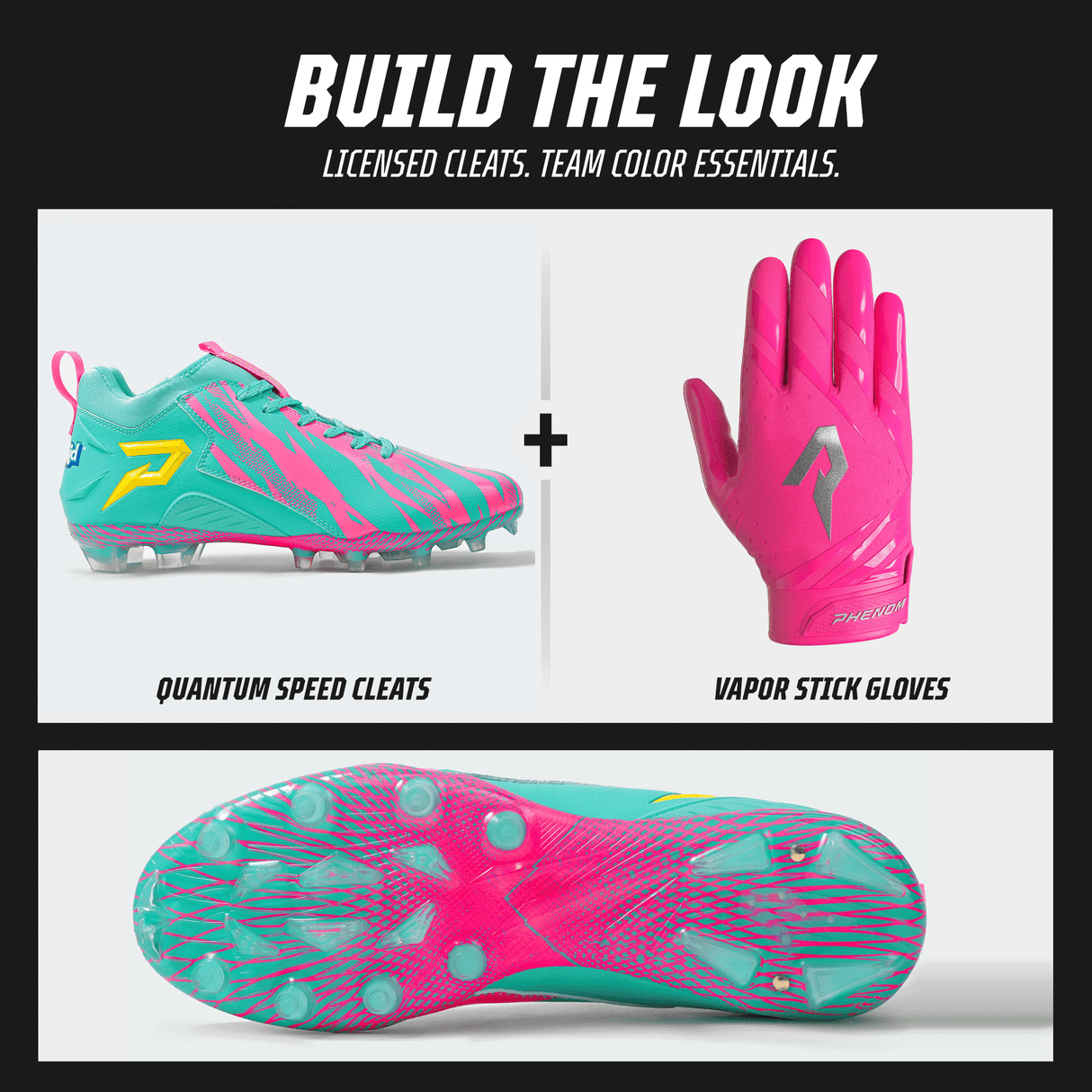 Kool-Aid 'Sharkleberry Fin' Football Cleats - Quantum Speed by Phenom Elite