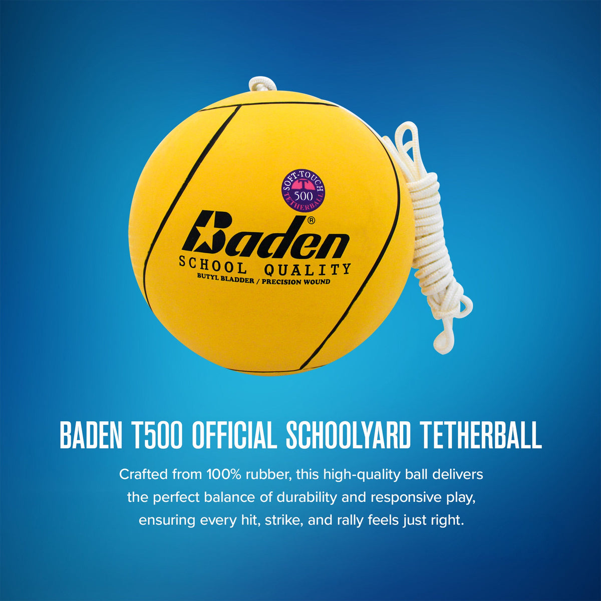 Balón de tetherball oficial para patio de recreo Baden T500