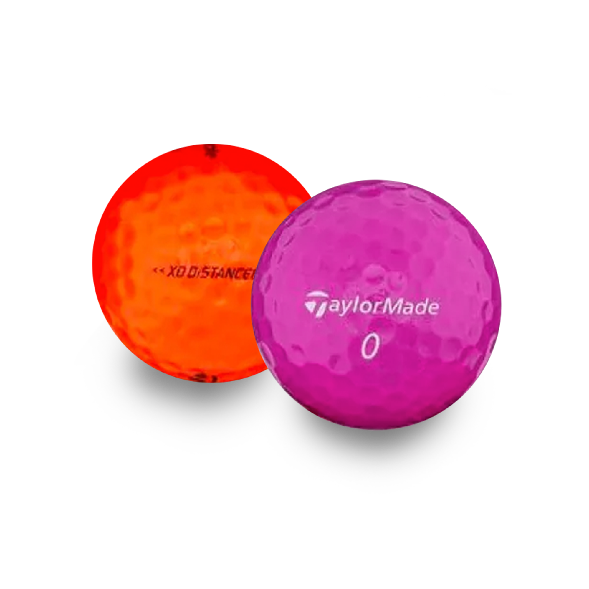 Used TaylorMade Color Mix Golf Balls - 1 Dozen