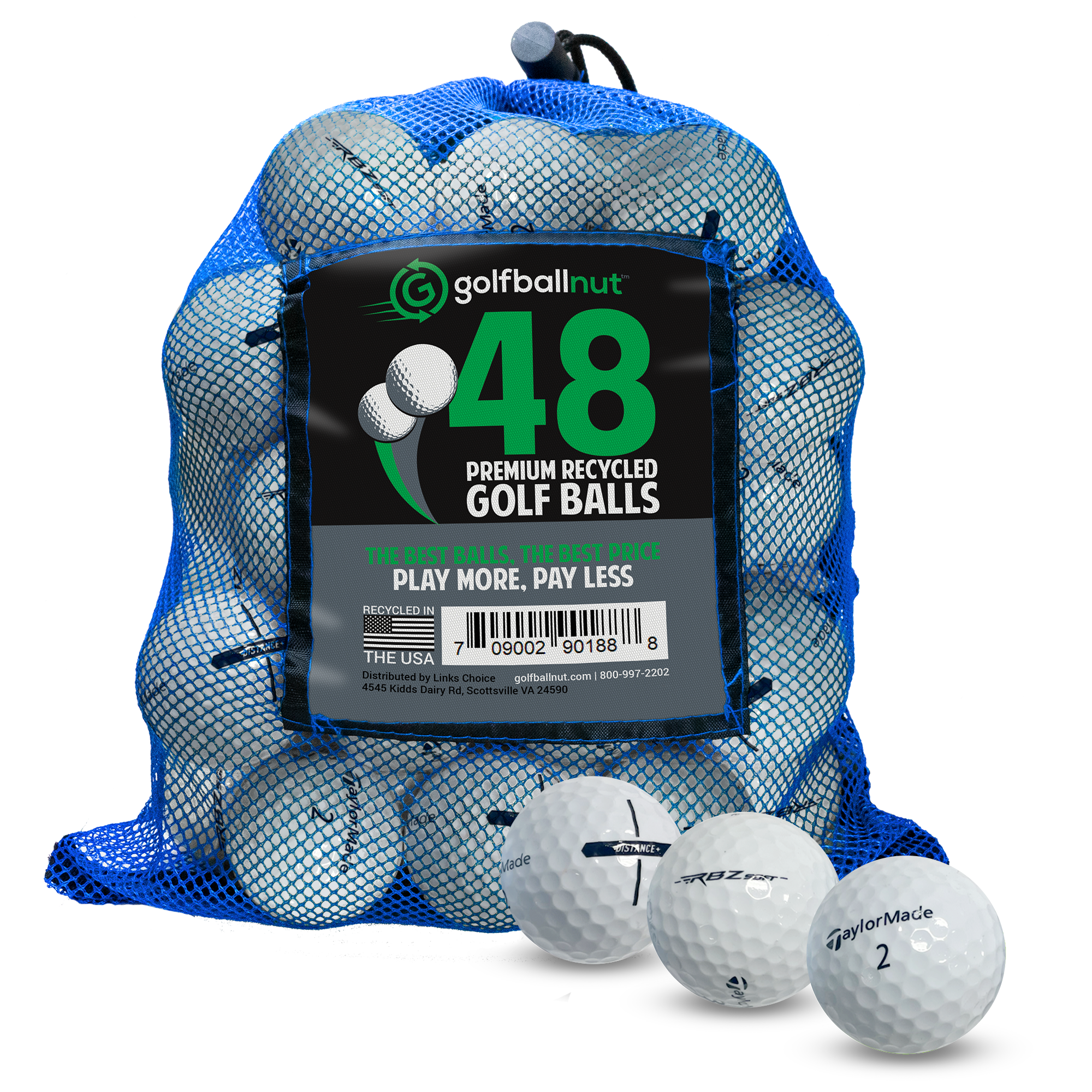 Used Taylormade Mix Golf Balls - Bulk Mesh Bags