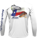 Men's Wireman Texas Flag Redfish/Trout Long Sleeve