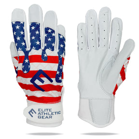USA Flag Ice Cream Batting Gloves - Pro Game Sports