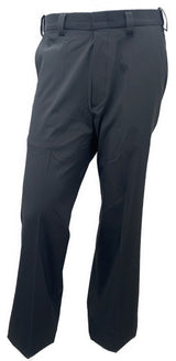 Honig's "New" Performance 4-Way Stretch Flat Front Plate Pant With Expander Waistband - Dark Charcoal - Pro Game Sports