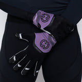 EVO2 Silver and Purple Wide Receiver Gloves - Pro Game Sports