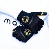 EVO2 Black and Gold Wide Receiver Gloves - Pro Game Sports