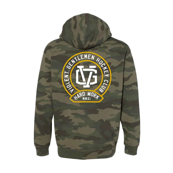 VIOLENT GENTLEMEN - FASTBACK ZIP HOOD - FOREST CAMO