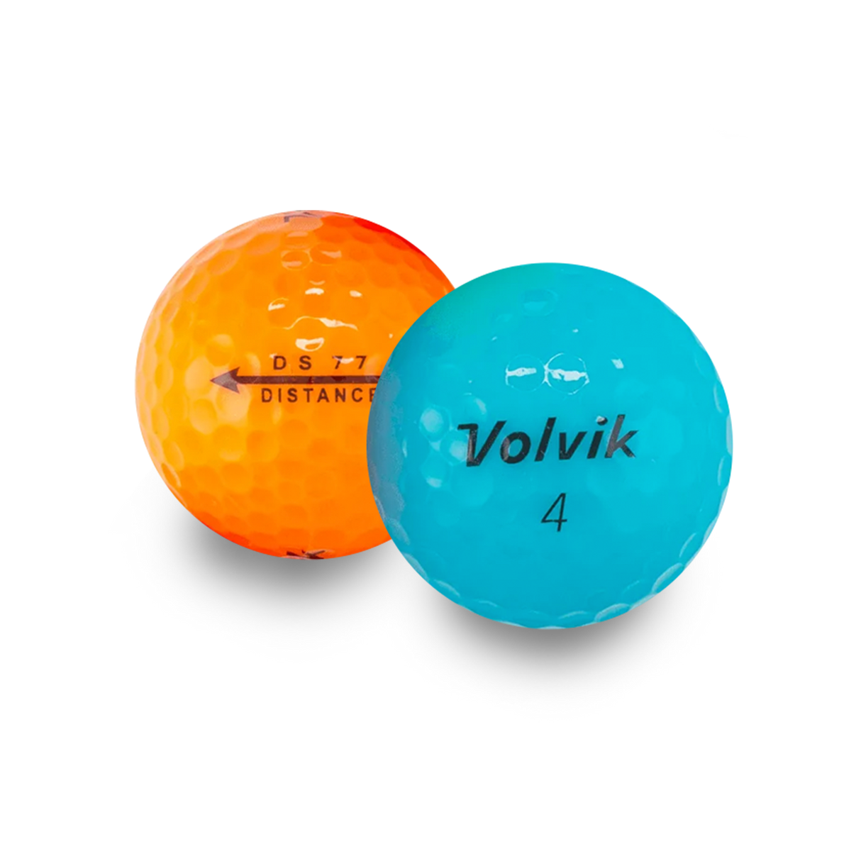 Used Volvik Color Mix Golf Balls - 1 Dozen