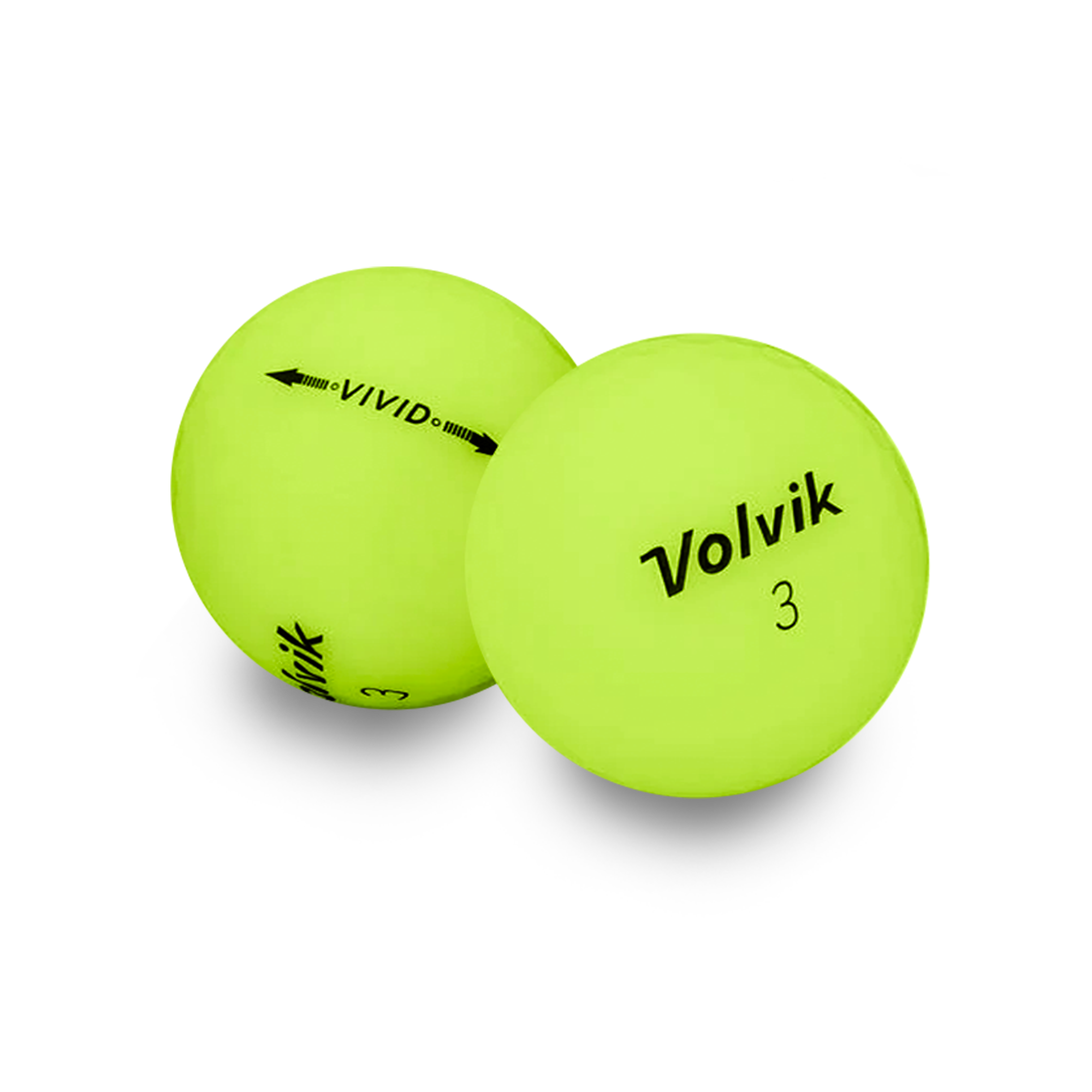 Used Volvik Vivid Green Golf Balls - 1 Dozen