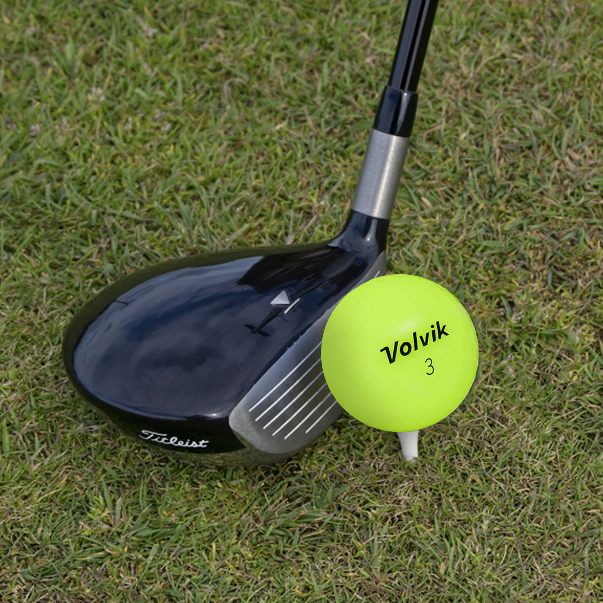 Used Volvik Vivid Green Golf Balls - 1 Dozen