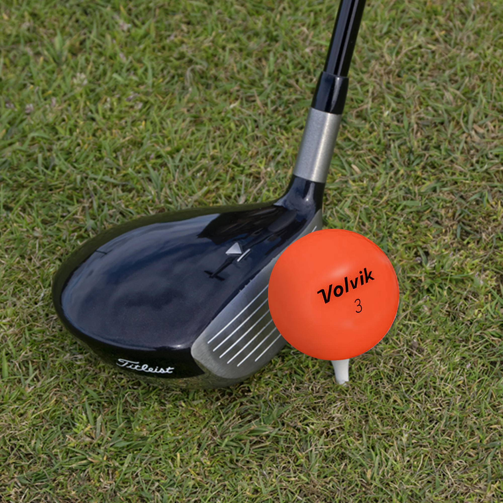 Used Volvik Vivid Orange Golf Balls - 1 Dozen