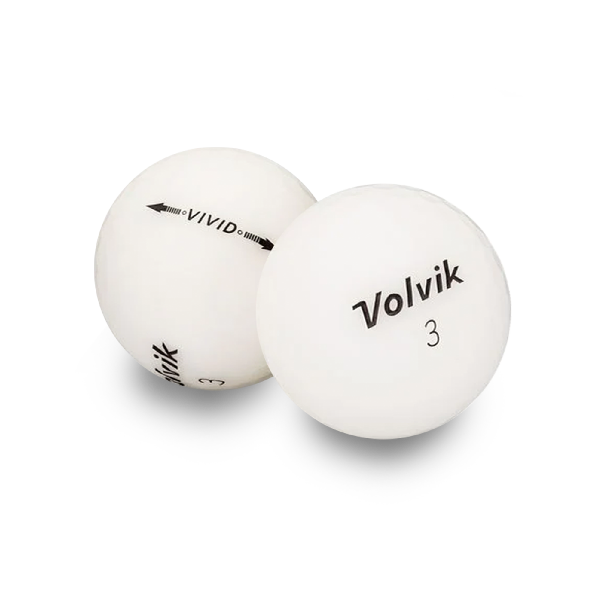 Used Volvik Vivid Golf Balls - 1 Dozen