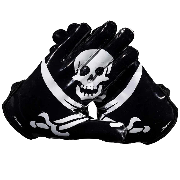 Jolly Roger Football Gloves - VPS5 by Phenom Elite