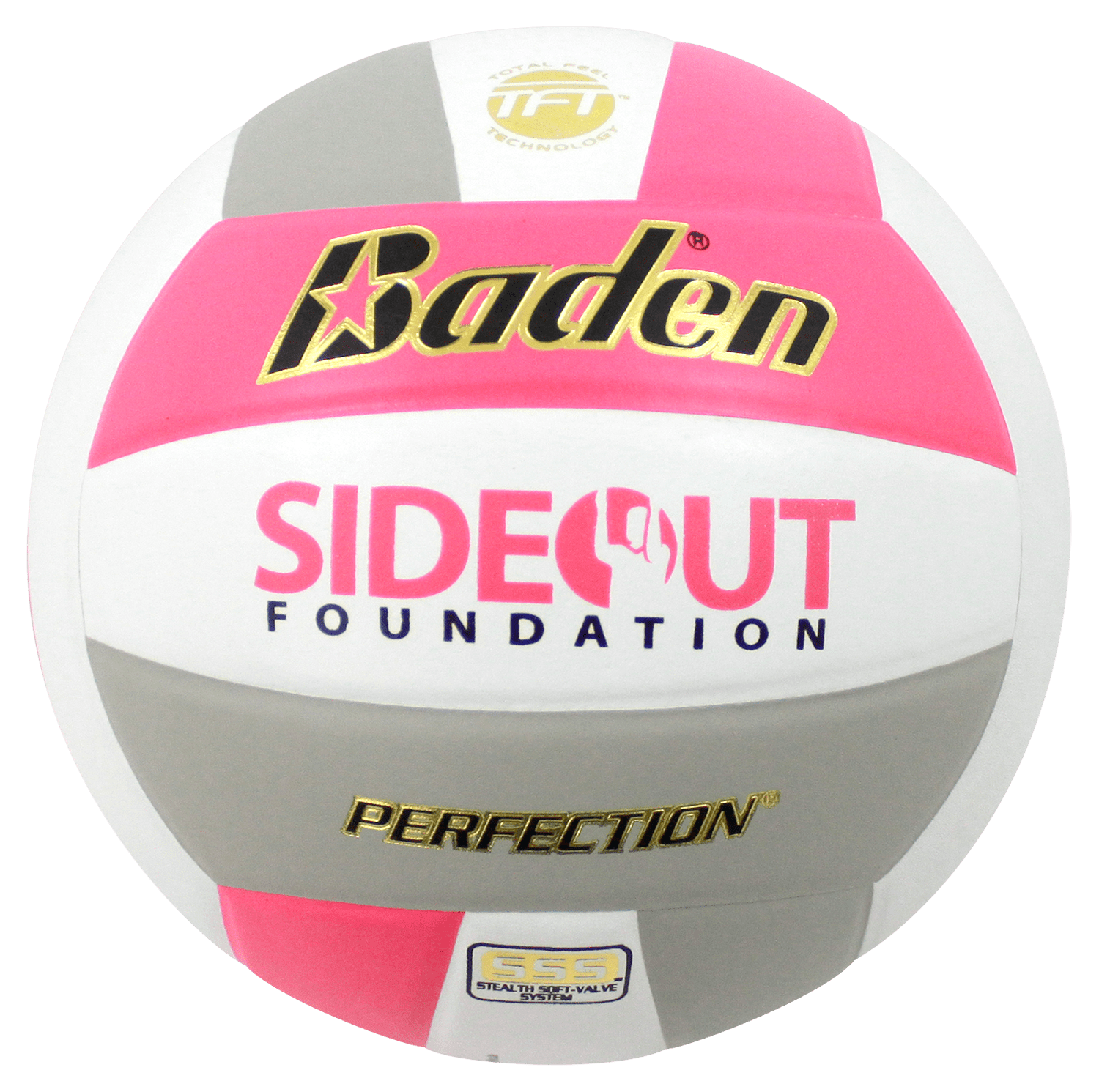 Perfection Dig Pink Leather Volleyball NON NFHS