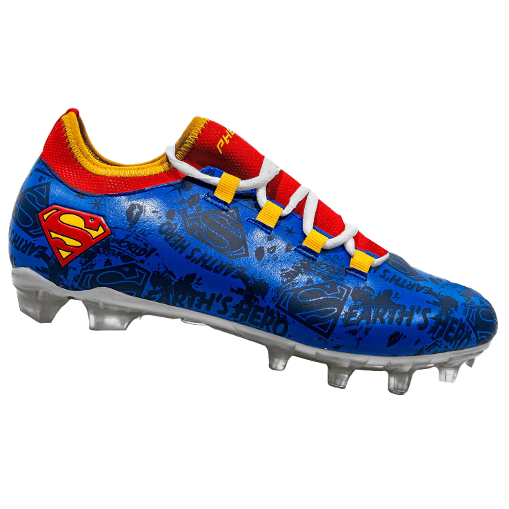 Superman Football Cleats - Velocity 2.0 by Phenom Elite