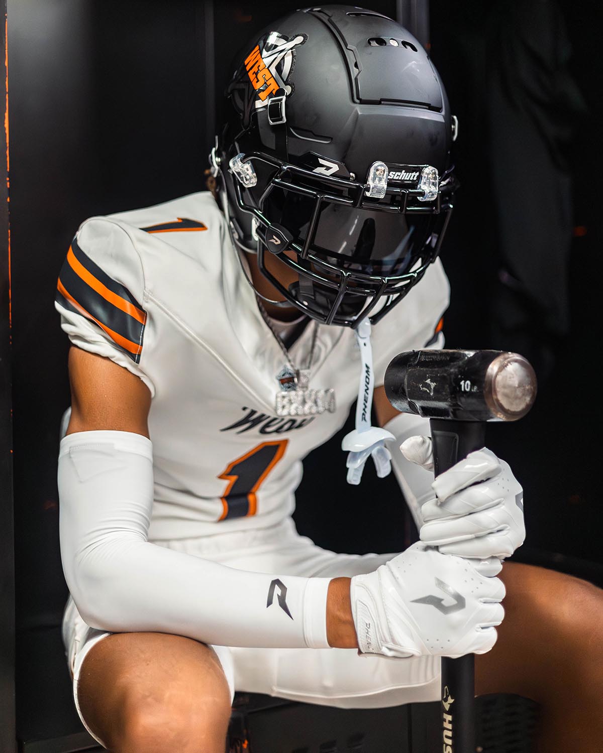 Phenom Elite VPS5 Adult Football Gloves - Team Colors