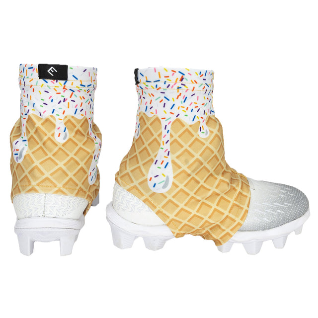 White Ice Cream Cleat Covers (Spats) - Pro Game Sports