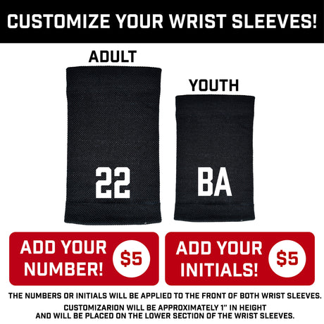 Blackout Camo Wrist Support Sleeves - Pro Game Sports