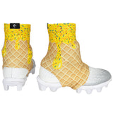 Yellow Ice Cream Cleat Covers (Spats) - Pro Game Sports