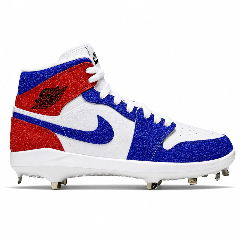 "American Glitter" Jordan 1 Retro Cleats