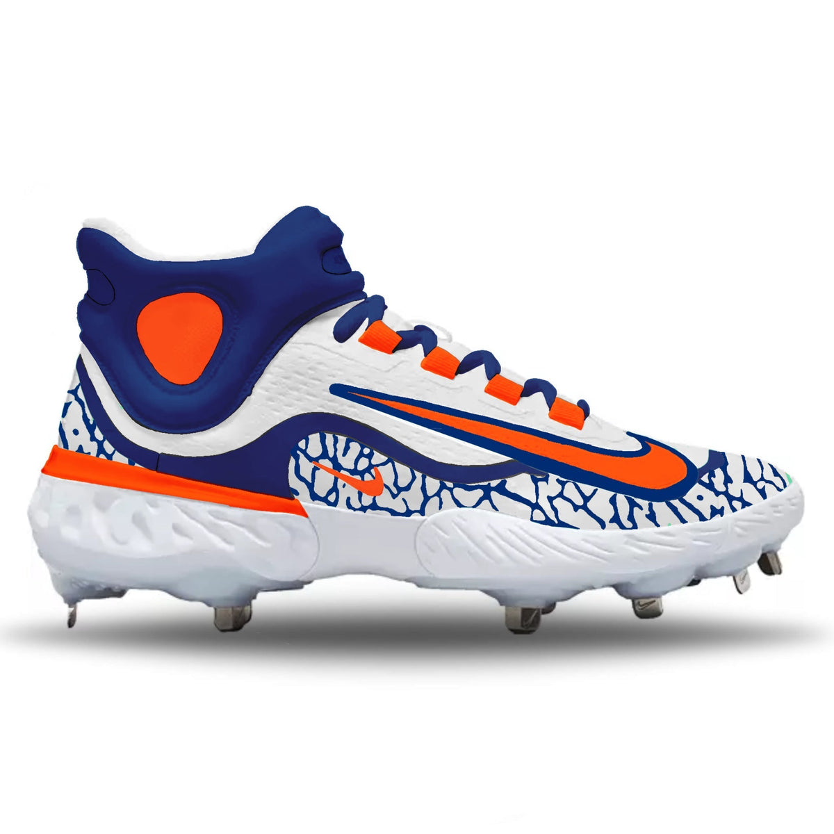 "Big Apple" Nike Alpha Huarache Elite 4 Mid Cleats