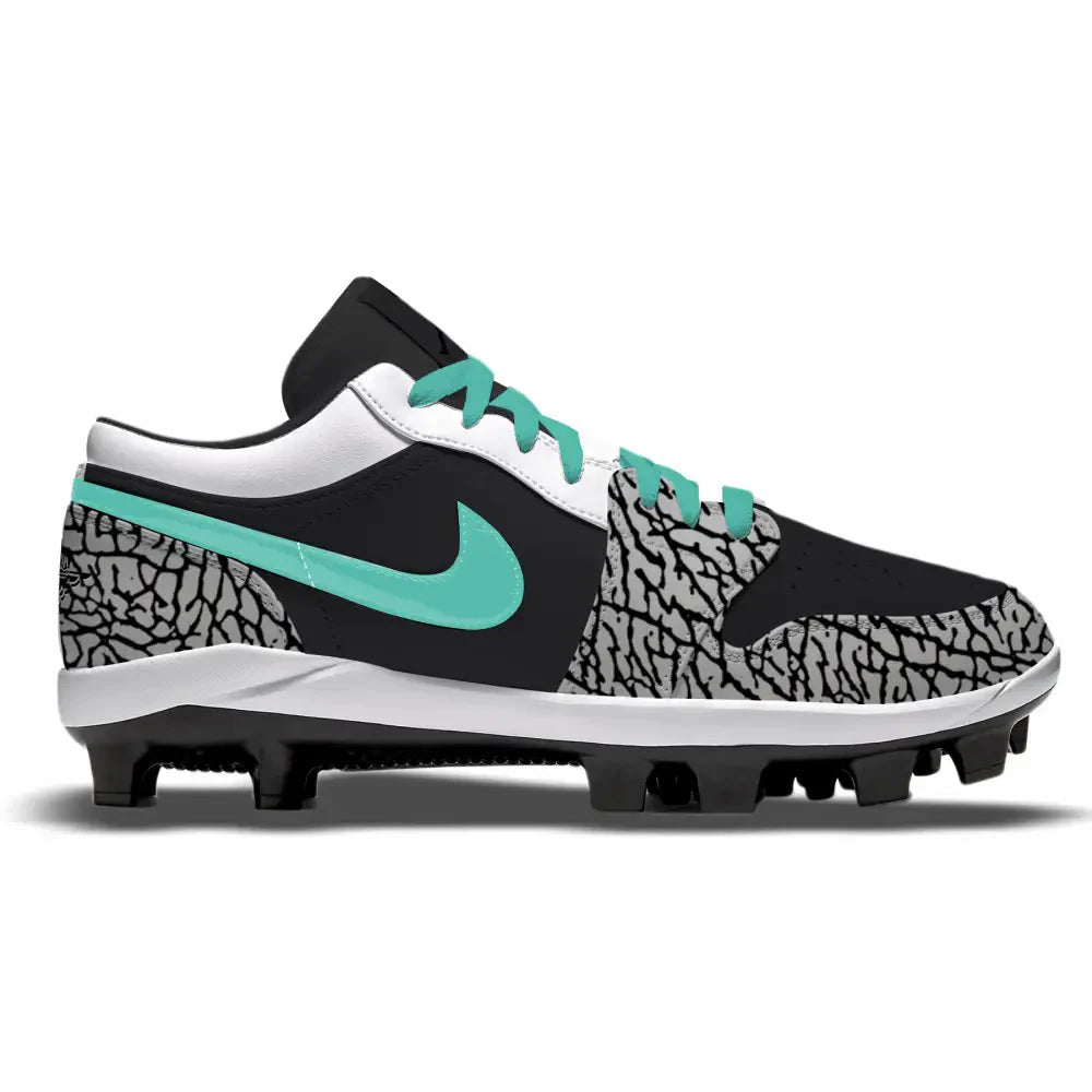 "Black Mint" Jordan 1 Retro Cleats