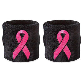 Pink Ribbon Wristband Pair - Pro Game Sports