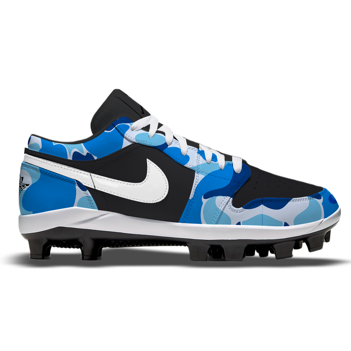 "Blue Army Camo" Jordan 1 Retro Cleats