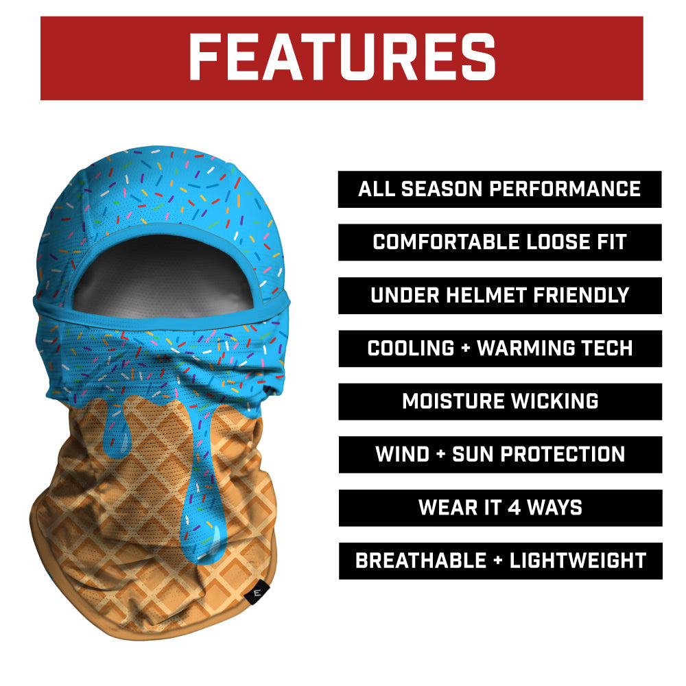 Blue Ice Cream Balaclava Mask (Shiesty) - Pro Game Sports