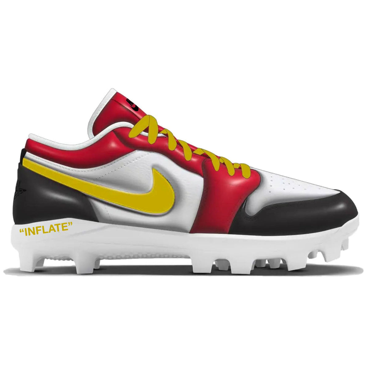 "Bred Gold INFLATE" Jordan 1 Retro Cleats