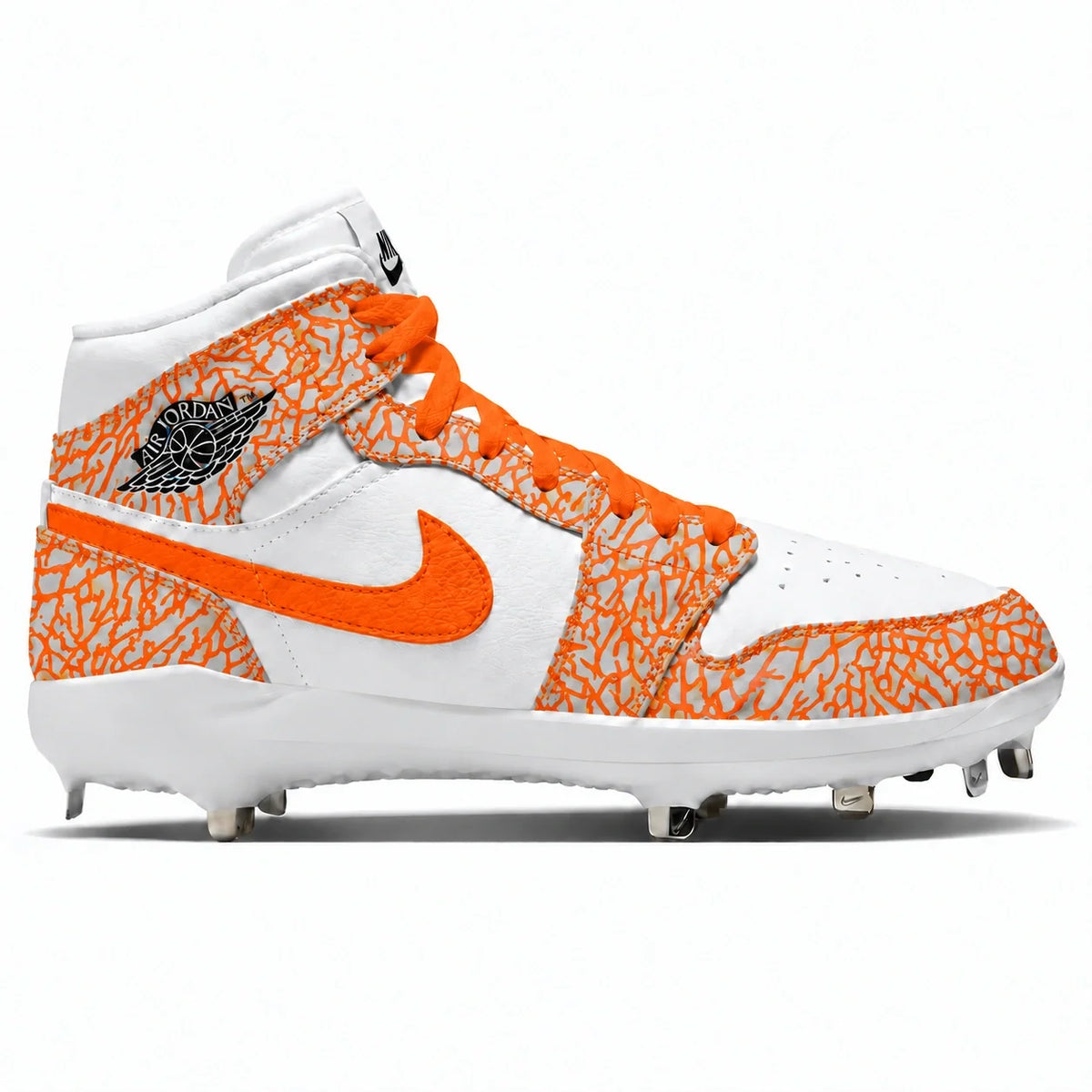 Jordan 1 Retro Cleats "Orange Elephant"