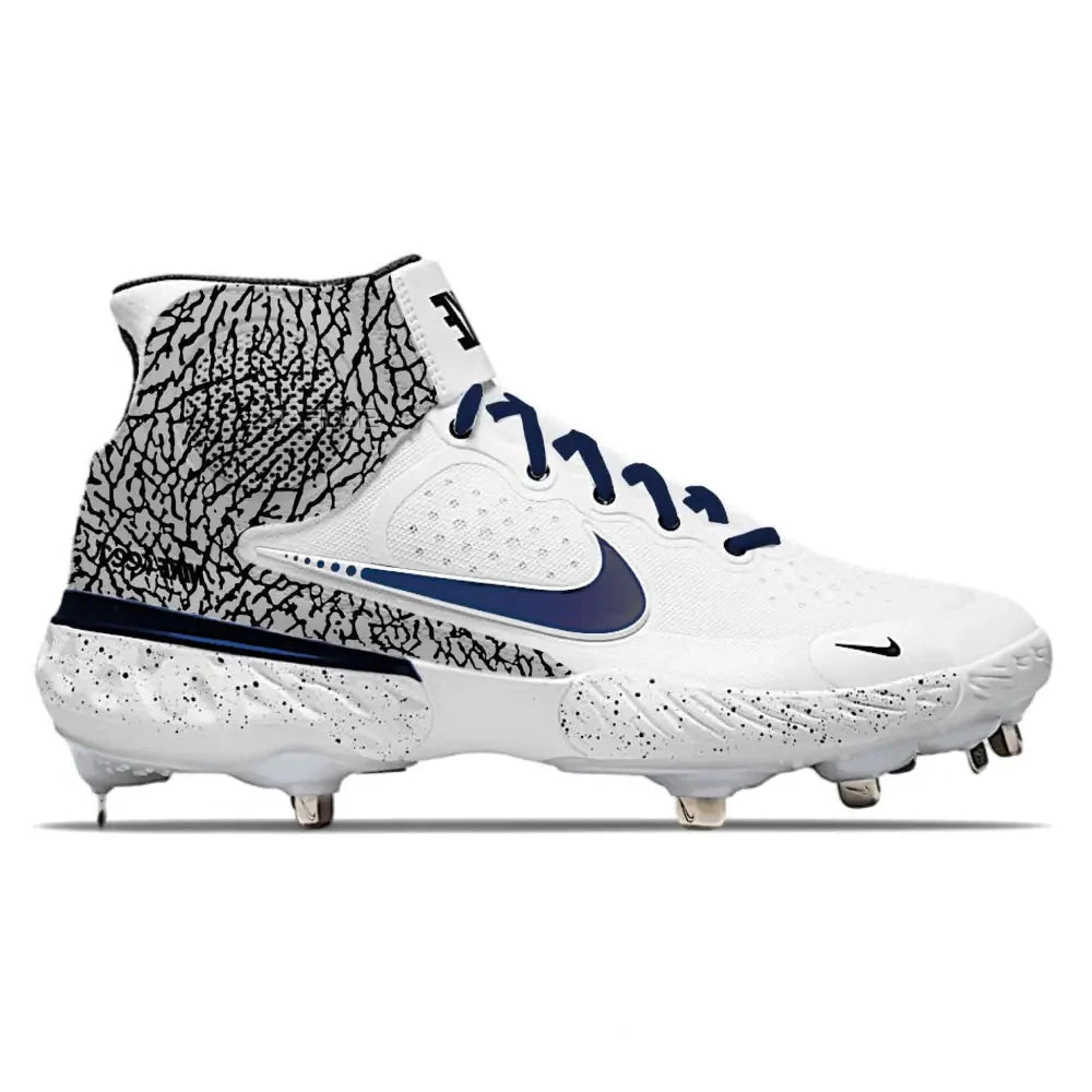 "Bronx Cement" Nike Alpha Huarache Elite 3 Mid Cleats