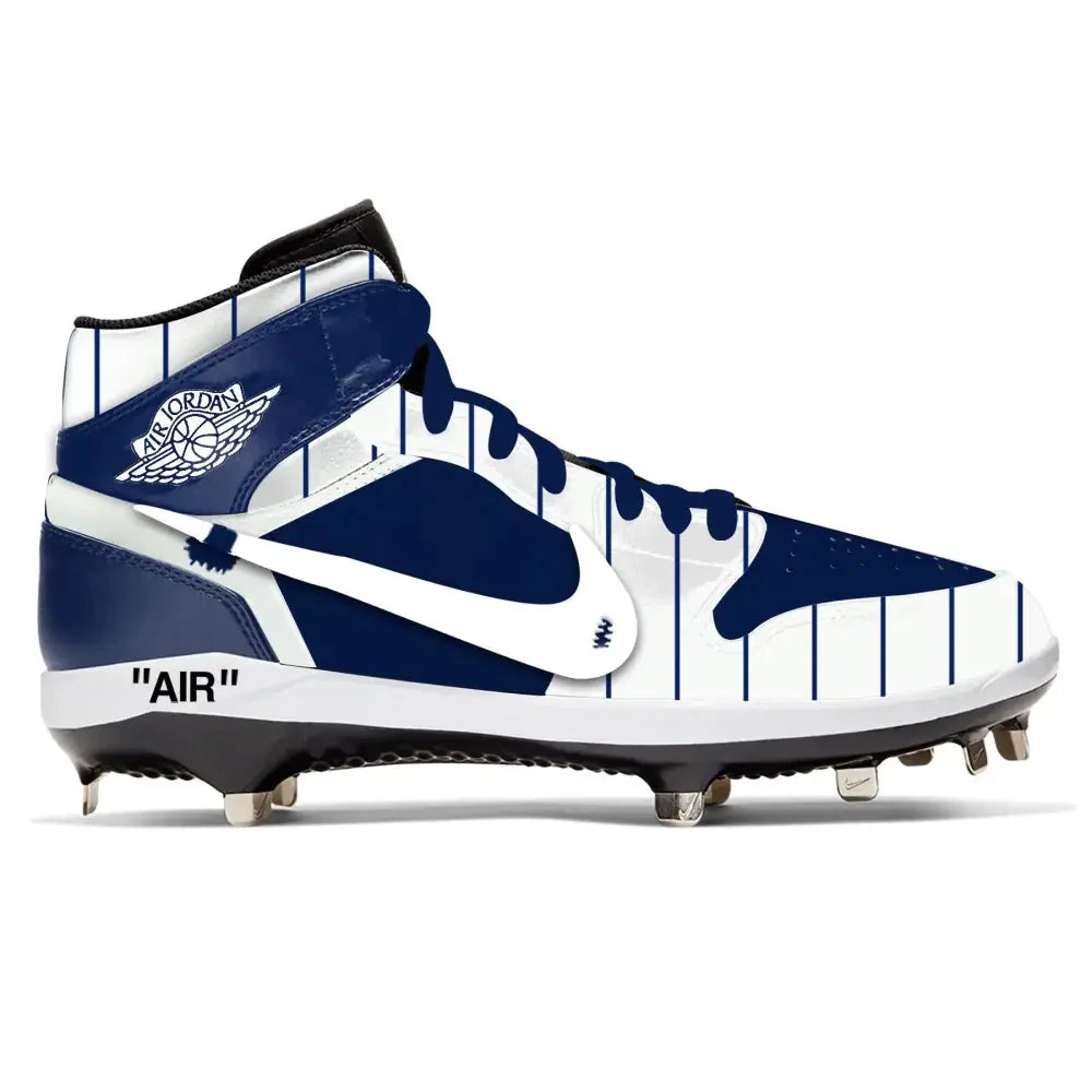"Bronx Pinstripes OW" Jordan 1 Retro Cleats