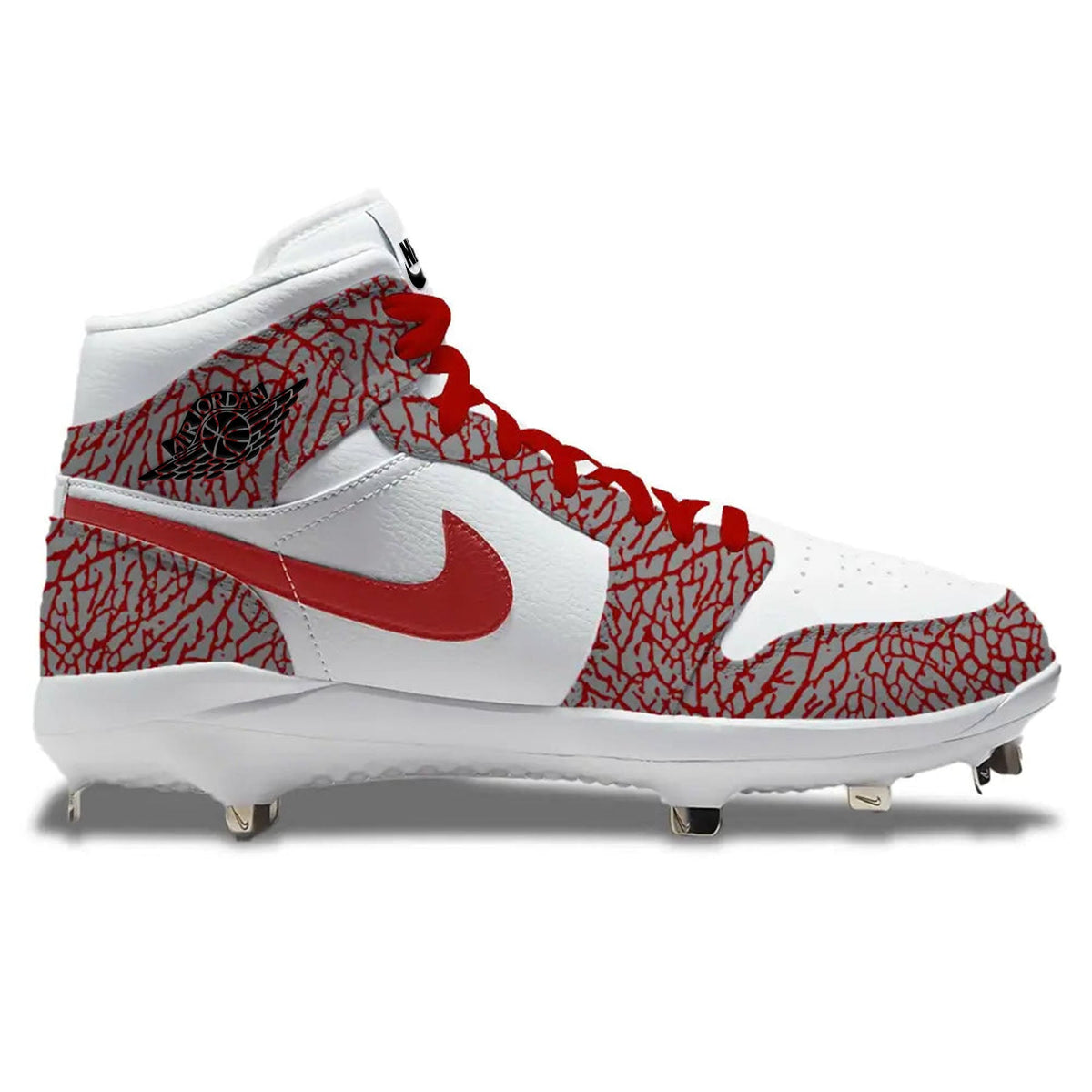 "Burgundy Elephant" Jordan 1 Retro Cleats