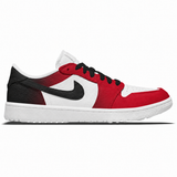 Zapatillas de golf Jordan 1 "Red & Black"