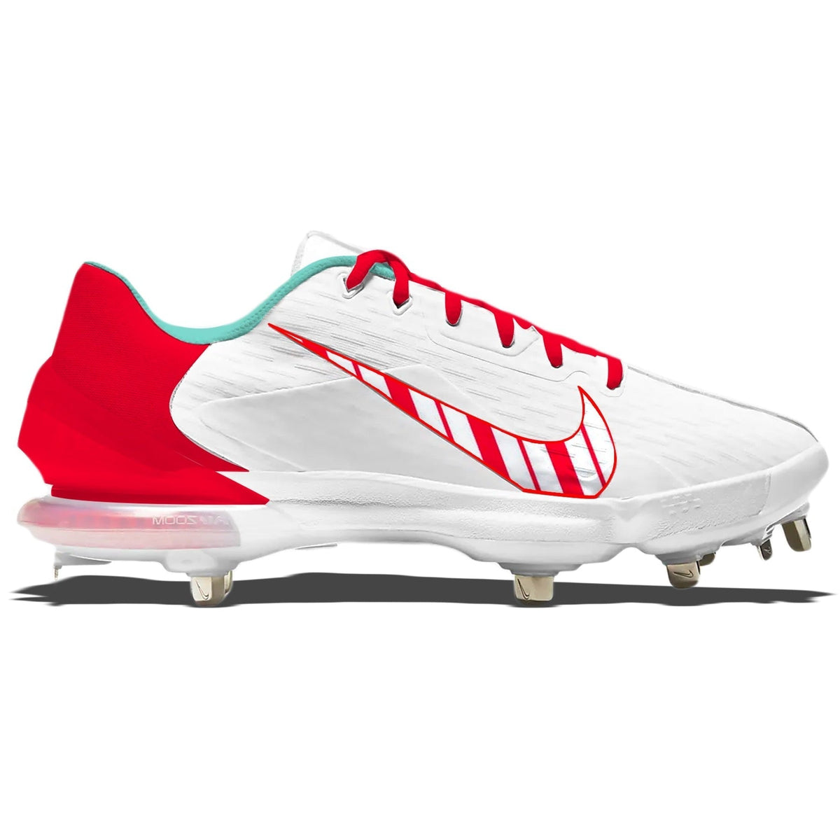 "Candy Cane" Nike Force Zoom Trout 7 Pro Cleats