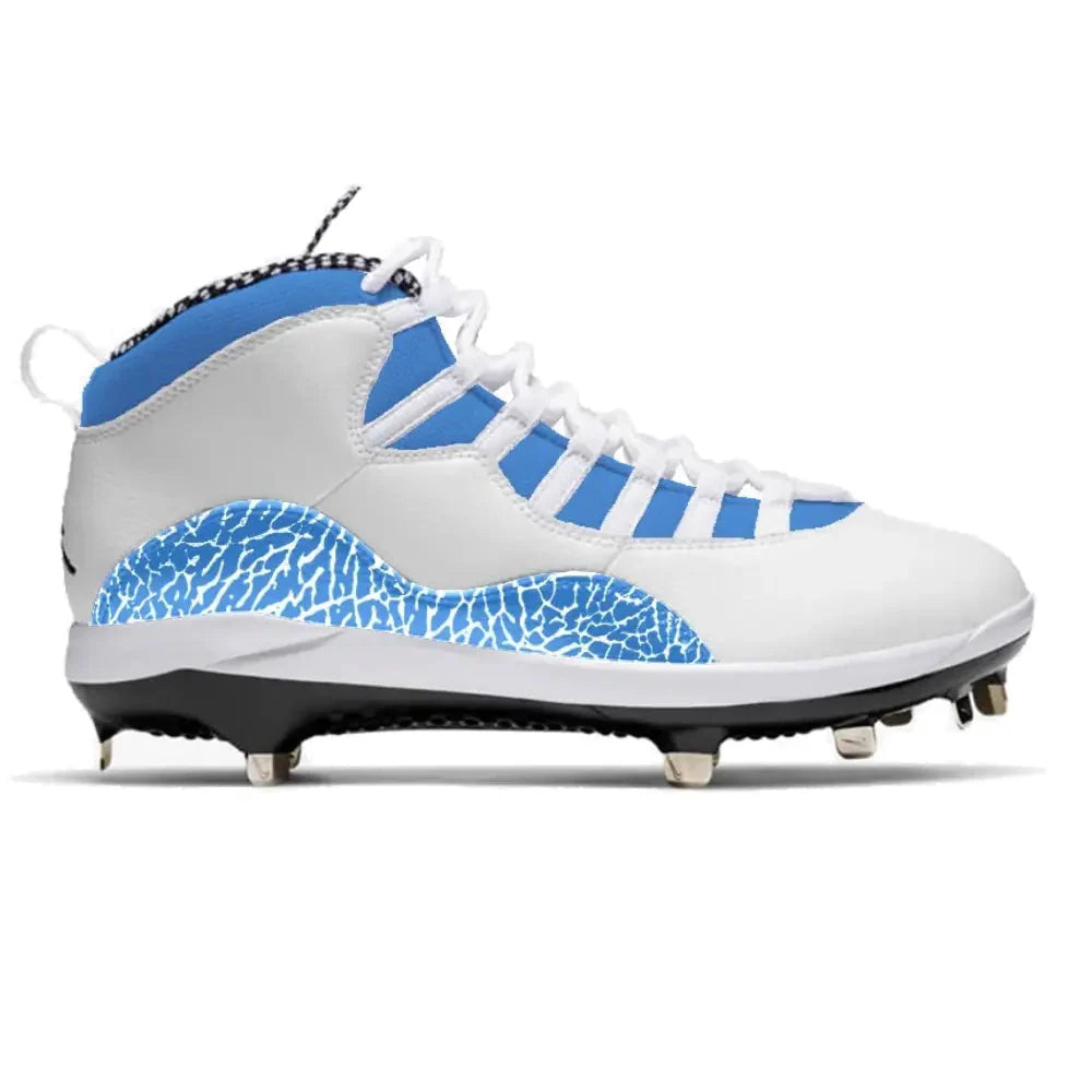 "Carolina Blue Cement” Jordan 10 Retro Cleats