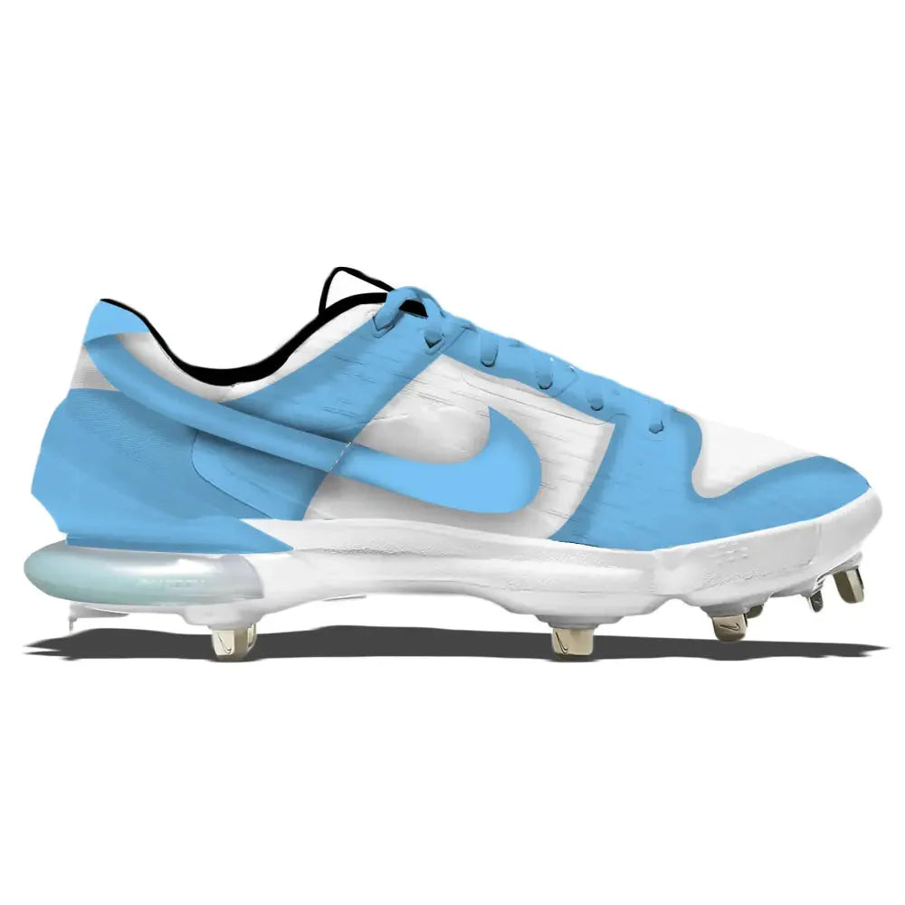 "Carolina Blue & White Dunk" Nike Force Zoom Trout 7 Pro Cleats