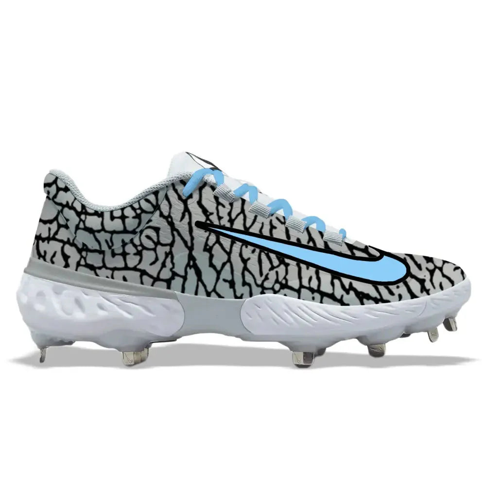 "Carolina Jungle" Nike Alpha Huarache Elite 4 Low Cleats