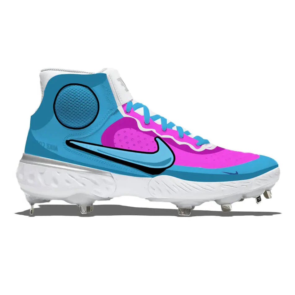 "Miami Cartoon" Nike Alpha Huarache Elite 3 Mid Cleats