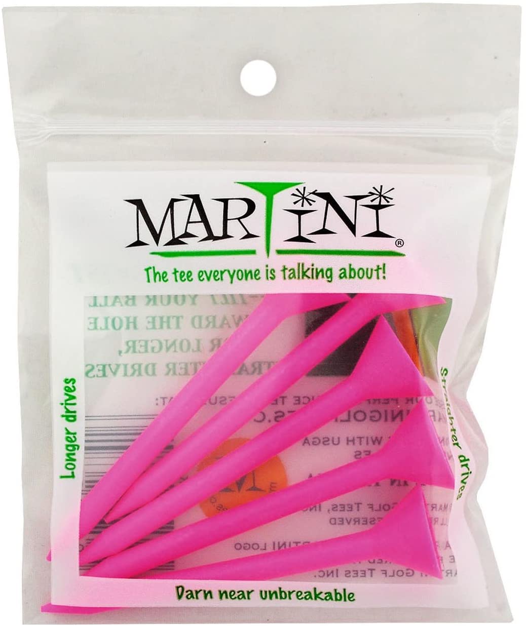 5 Martini 3 1/4" Golf Tees - Pro Game Sports